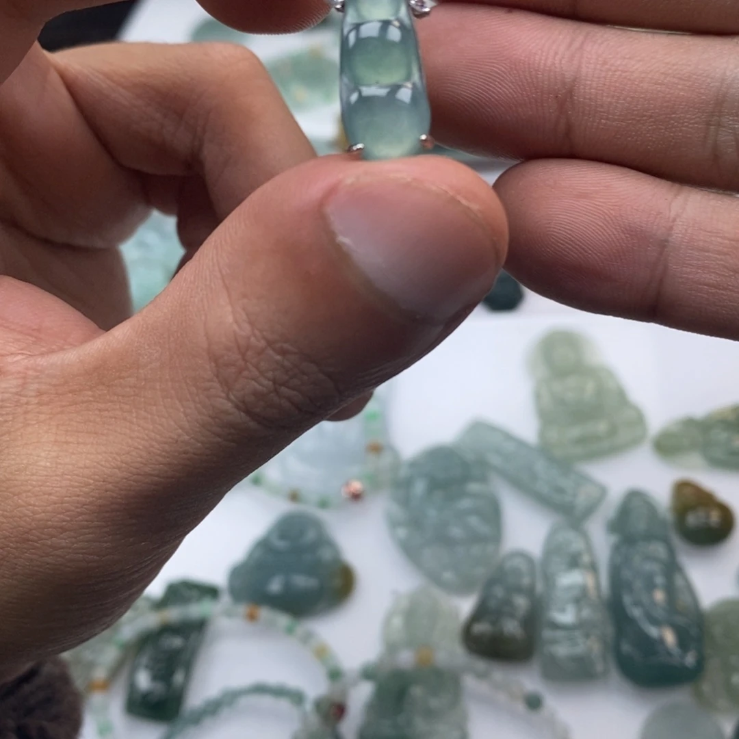 翡翠未镶嵌手链天然a货翡翠26