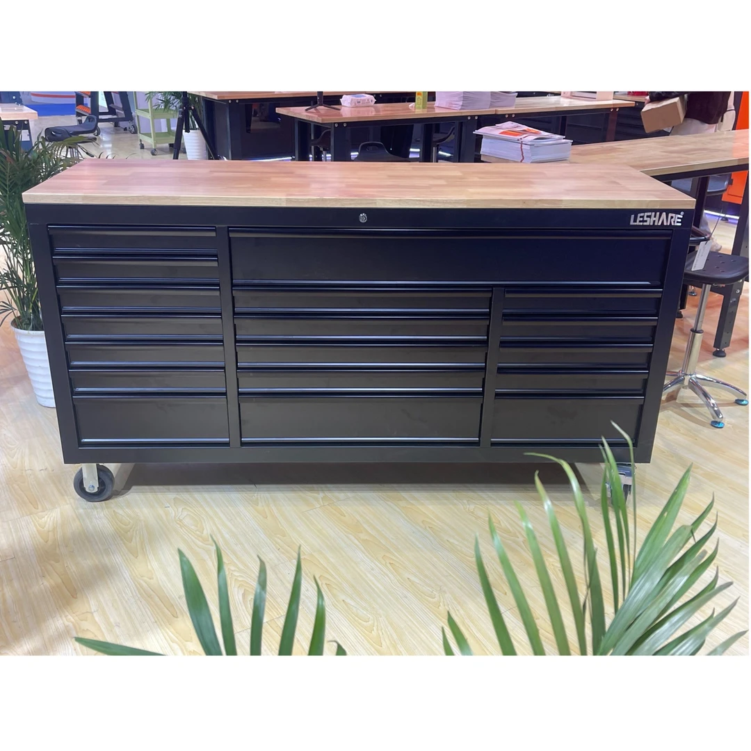 72寸重型工具收纳箱5寸重型脚轮18个抽屉