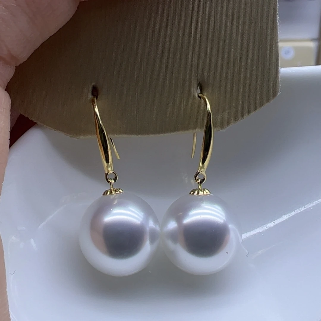 耳饰淡水珍珠18K金镶嵌