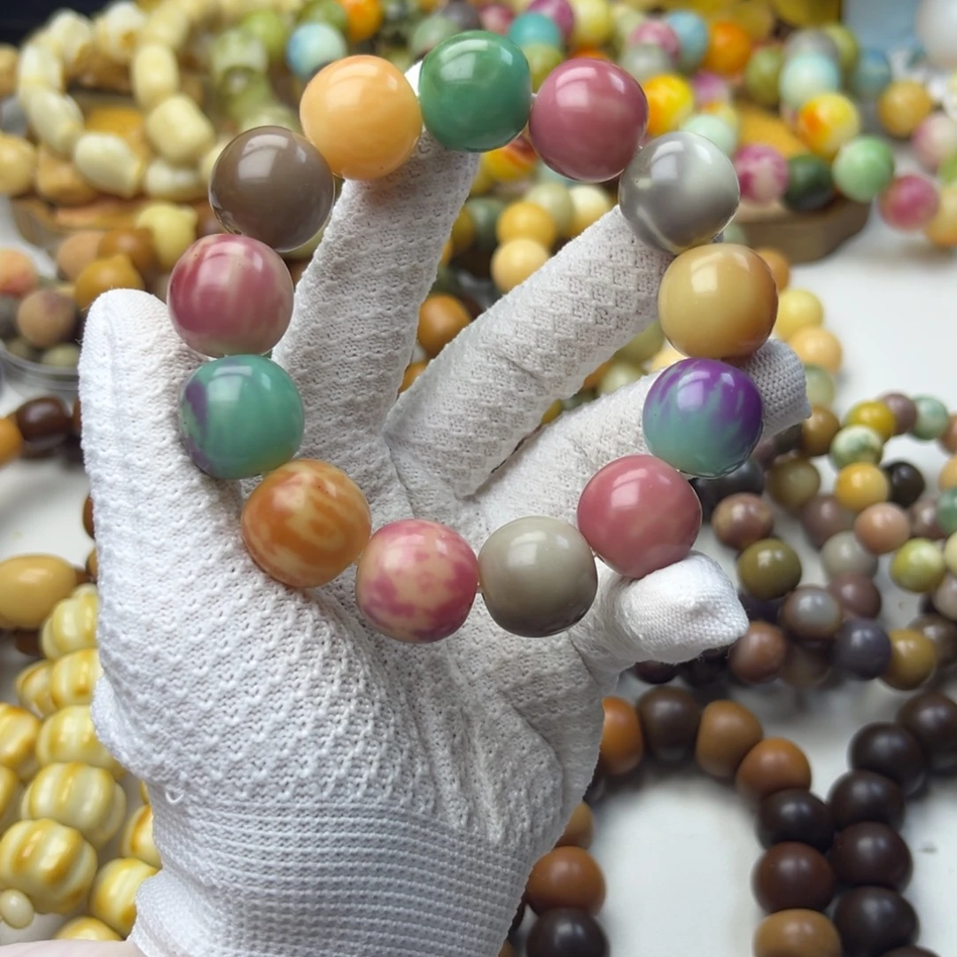 吊坠菩提根/象牙果苹果瑕一串19mm