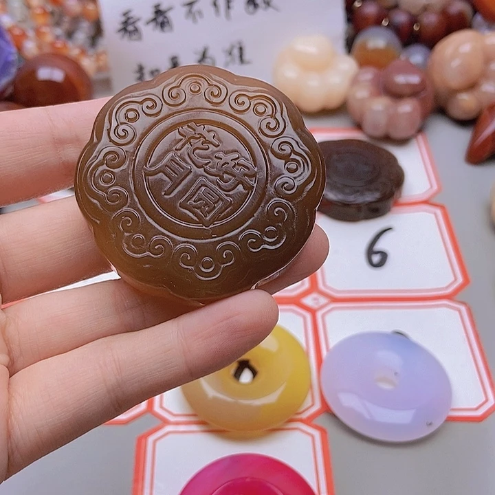 【闪购商品】未镶嵌玛瑙/玉髓珠宝半成品噬***）
