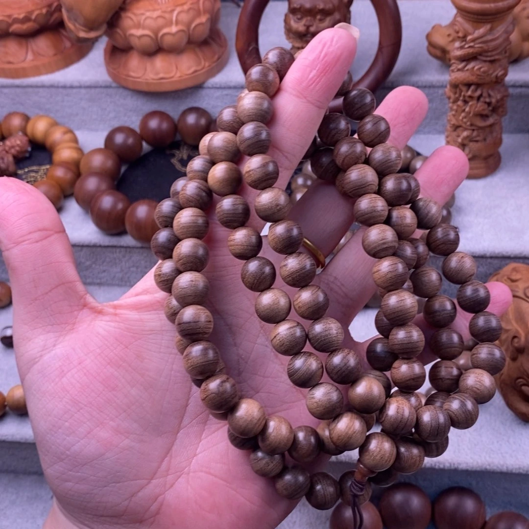 檀香木手串/手链L****i1.0黑肉奶香老料虎皮正区老山檀