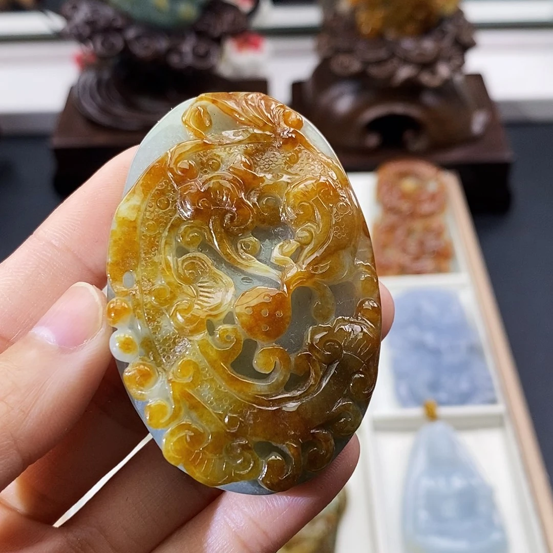 颈饰未镶嵌翡翠缅甸翡翠a货