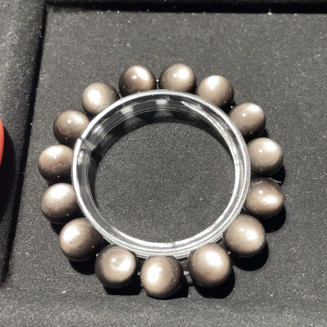 行***人黑曜岩未镶嵌手链