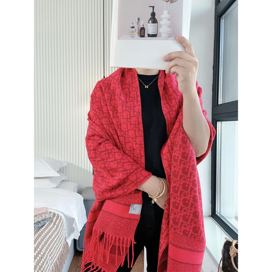 内蒙古厂家直邮双面羊绒围巾披肩两用高级感韩版百搭保暖送礼