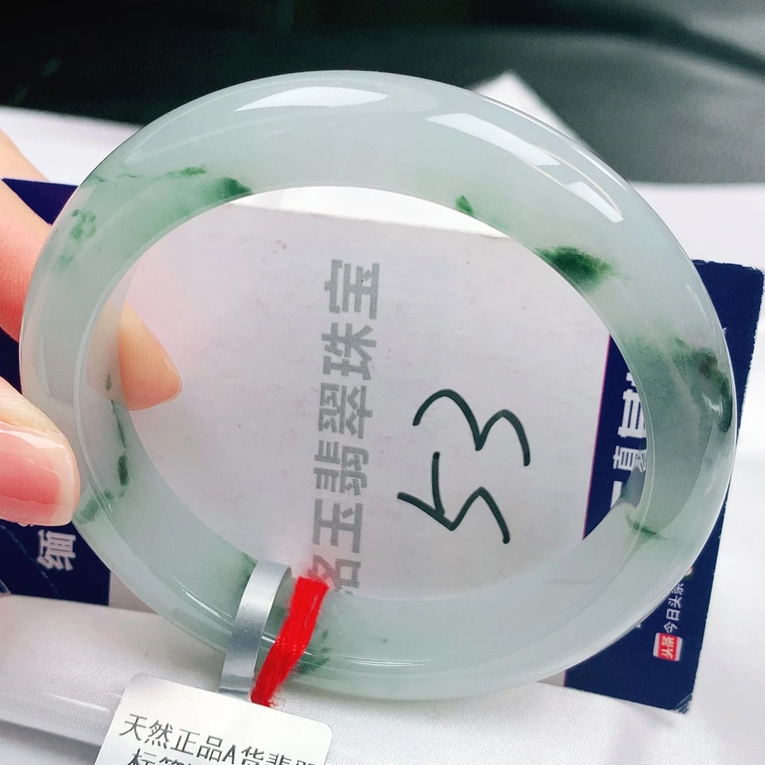 翡翠未镶嵌手镯缅甸天然a货翡翠手镯