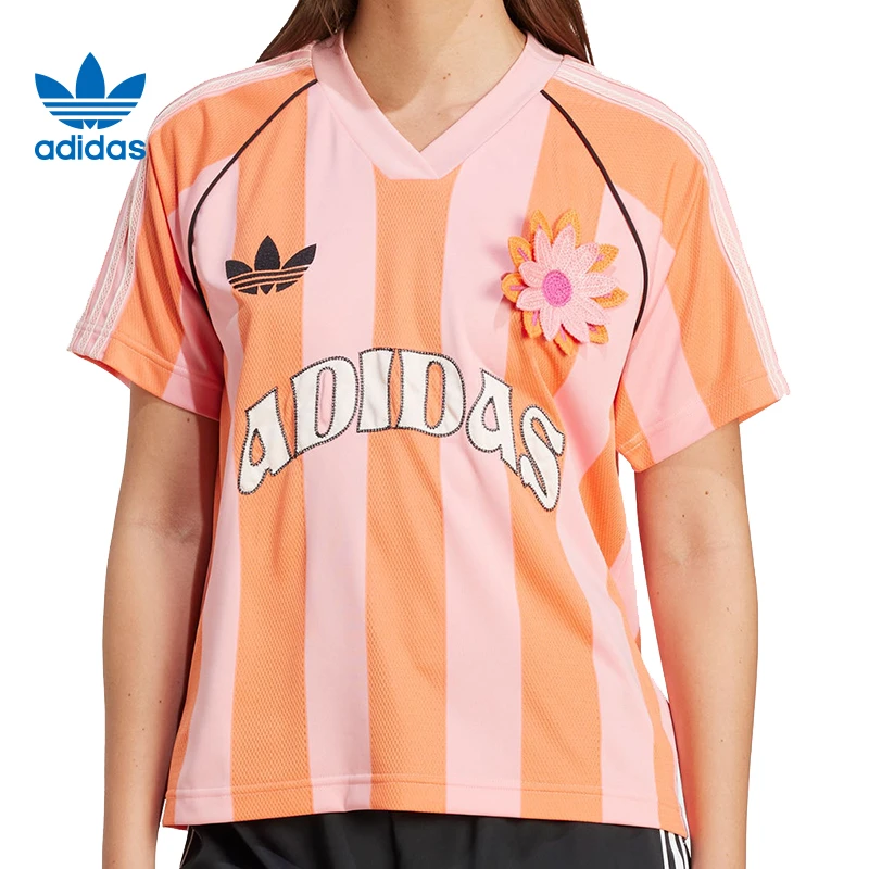 【秋上新】adidas阿迪达斯三叶草夏季女子运动休闲短袖T恤KC0673