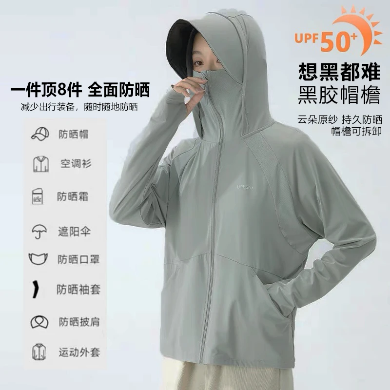 【云朵锦纶防晒衣】时尚户外防紫外线显瘦透气冰凉防晒衣-2395