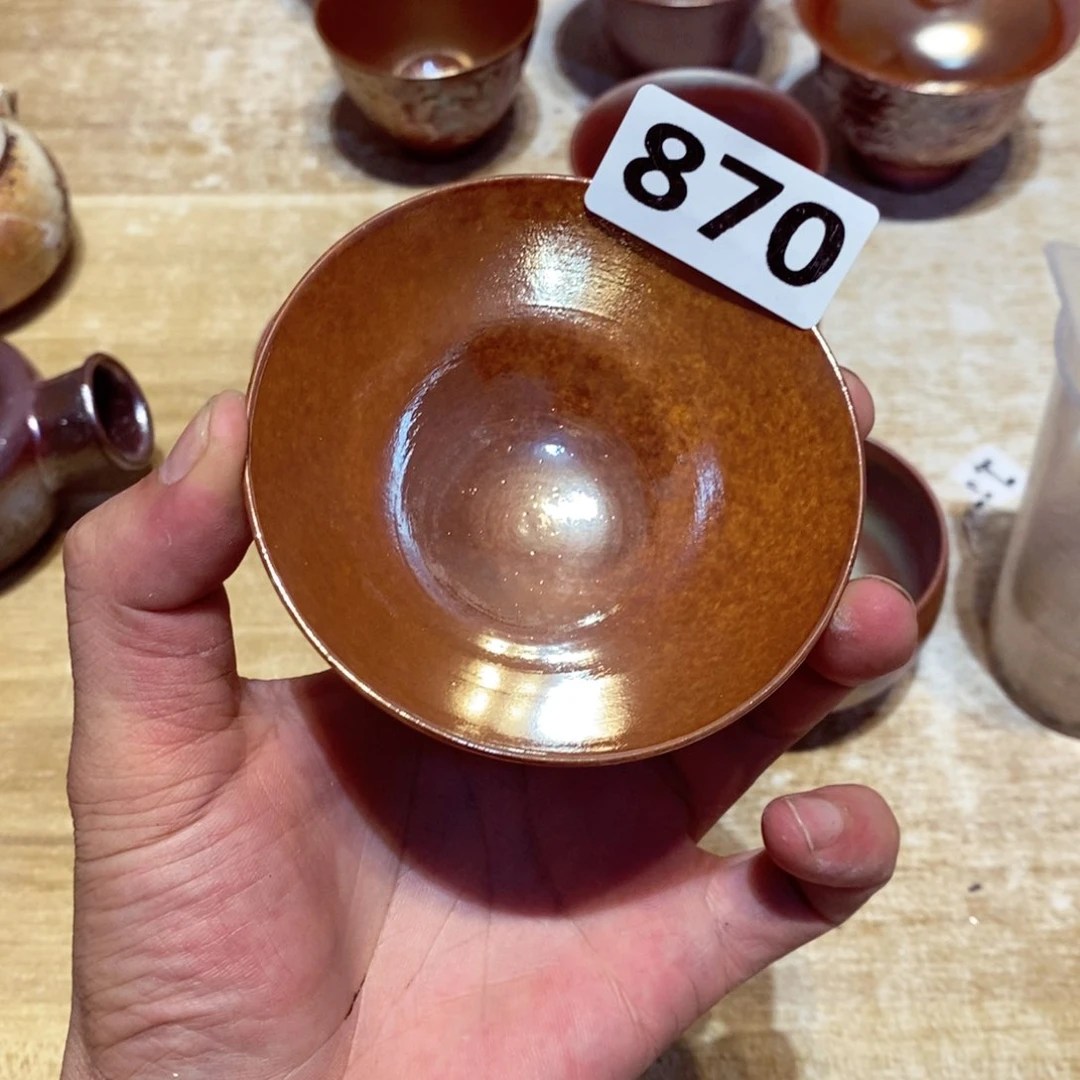 柴烧茶具陶瓷杯子