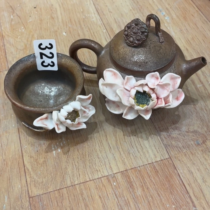 ᥫ***࿐手工制作陶瓷茶具茶杯青蛙