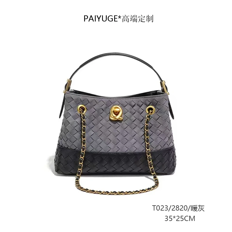 T023/2820/暖灰 高端定制时尚女士手提包单肩包斜挎包2820
