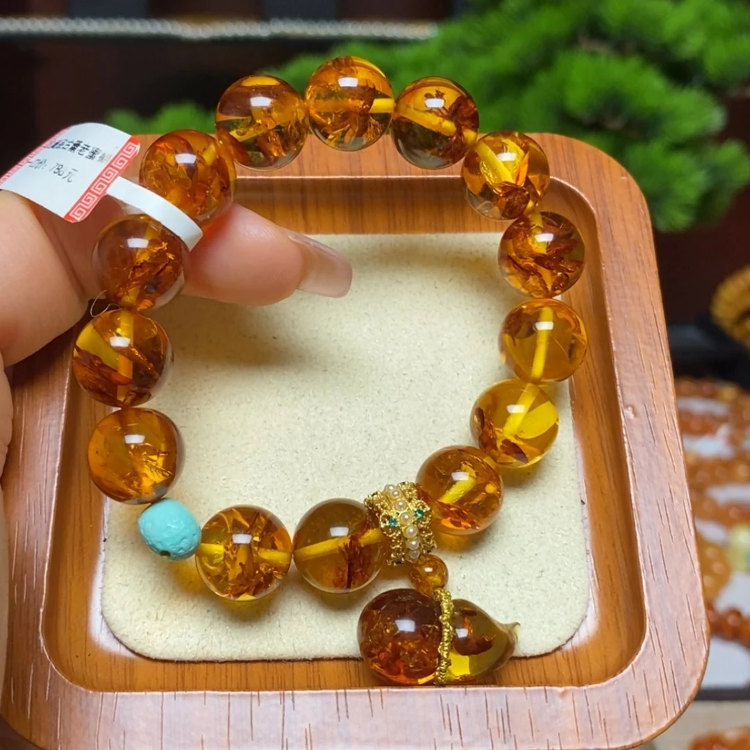 【闪购商品】手链琥珀未镶嵌手串