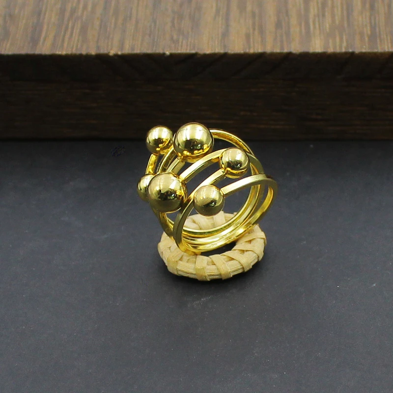 锌合金戒指 重工款个性朋克风戒圈夸张复古不规则可调节戒指女851