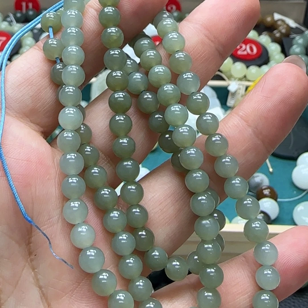 和田玉未镶嵌手链6