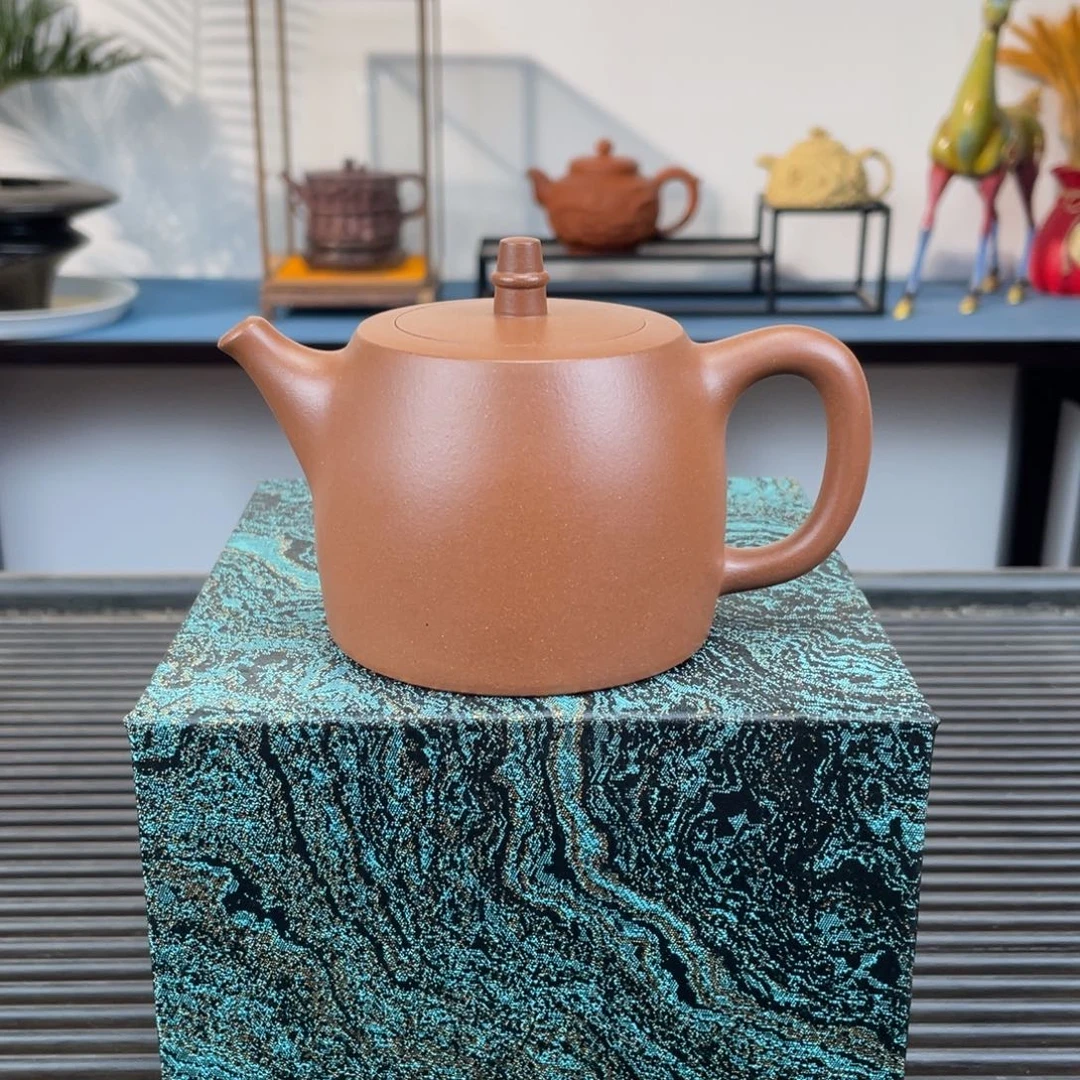 紫砂茶壶台西紫泥汉铎200cc