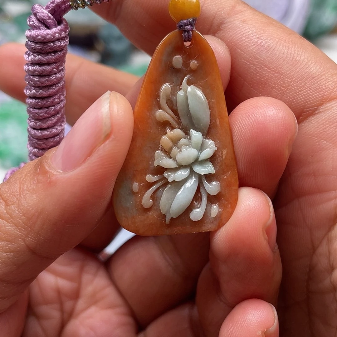 颈饰未镶嵌翡翠翡玉缘翡翠