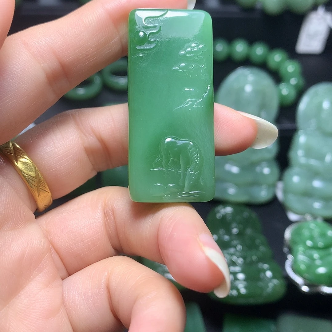 和田玉未镶嵌挂件