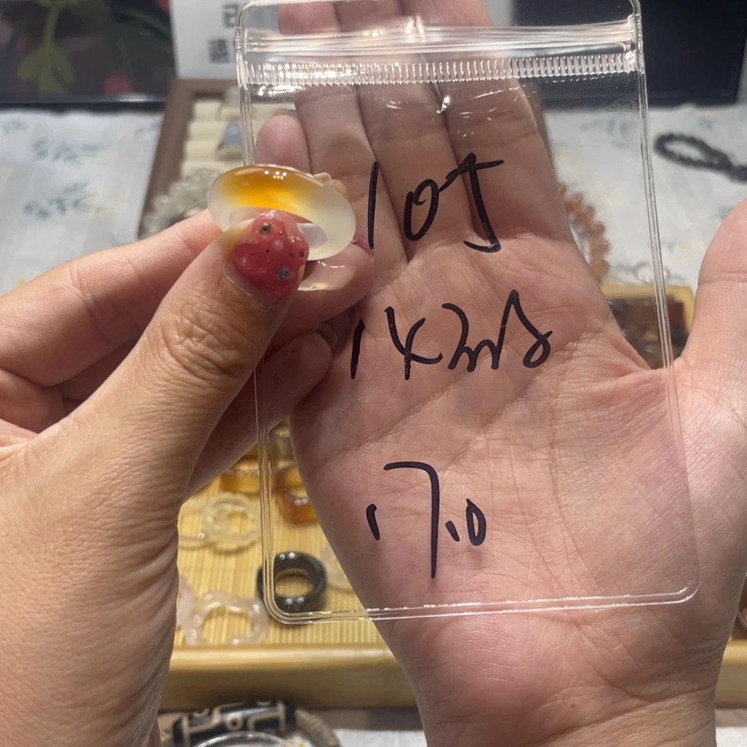 玛瑙/玉髓戒指未镶嵌