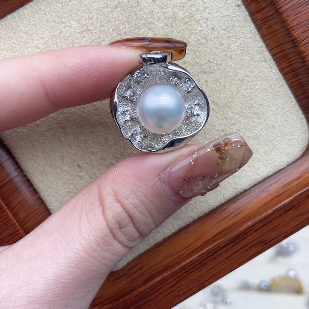 海水珍珠银S925镶嵌颈饰S26