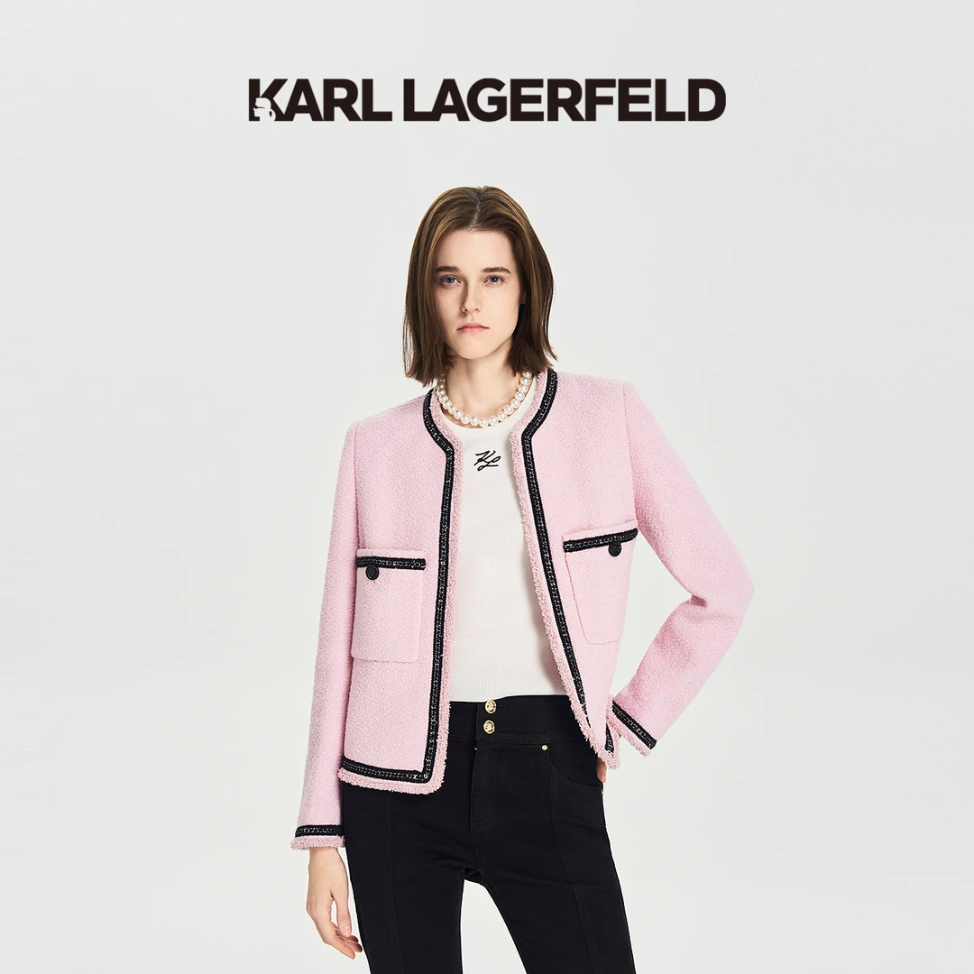 【官方】KARL LAGERFELD卡尔拉格斐秋季新款短外套老佛爷M26E1521
