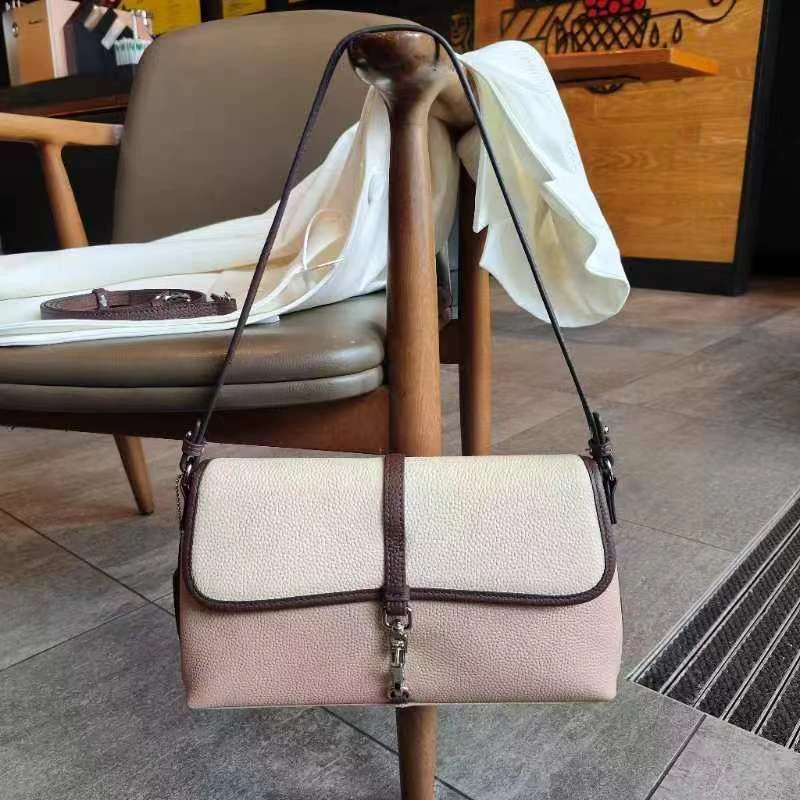 佑一【RAIN.CUN】SLBL-1950-白配粉轻奢时尚百搭气质女包