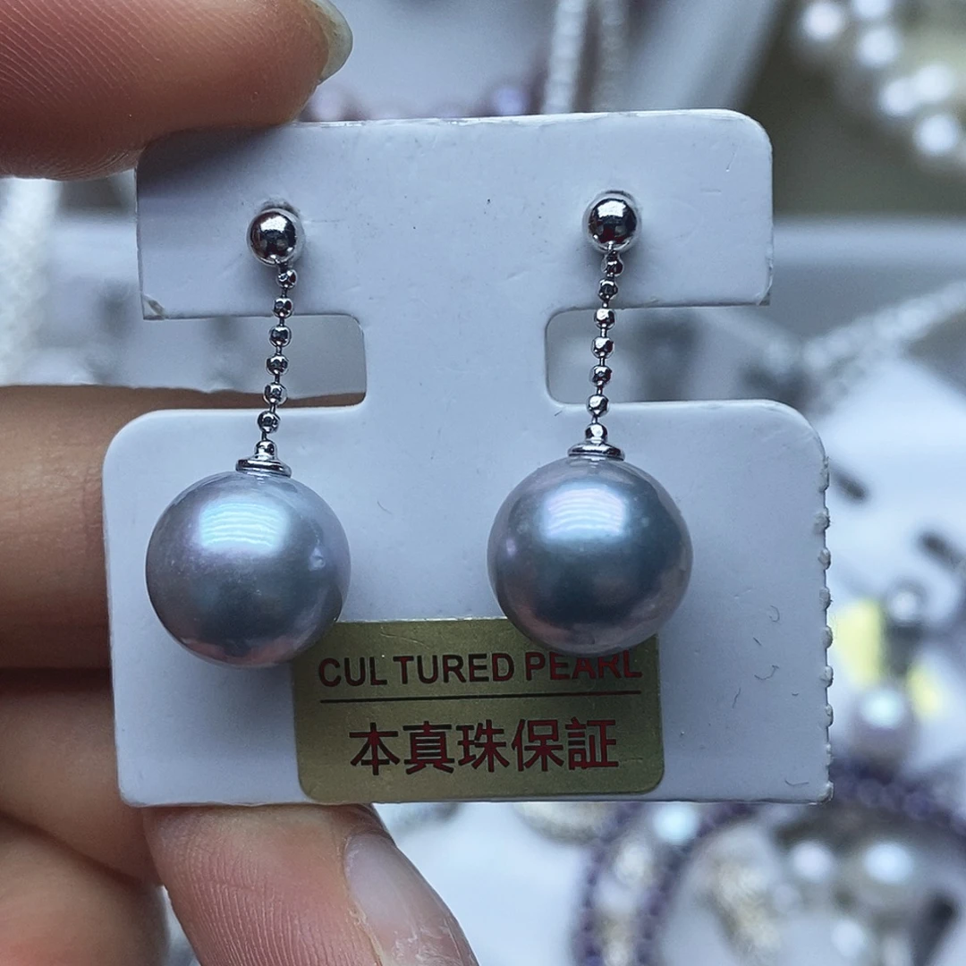 未镶嵌淡水珍珠耳钉