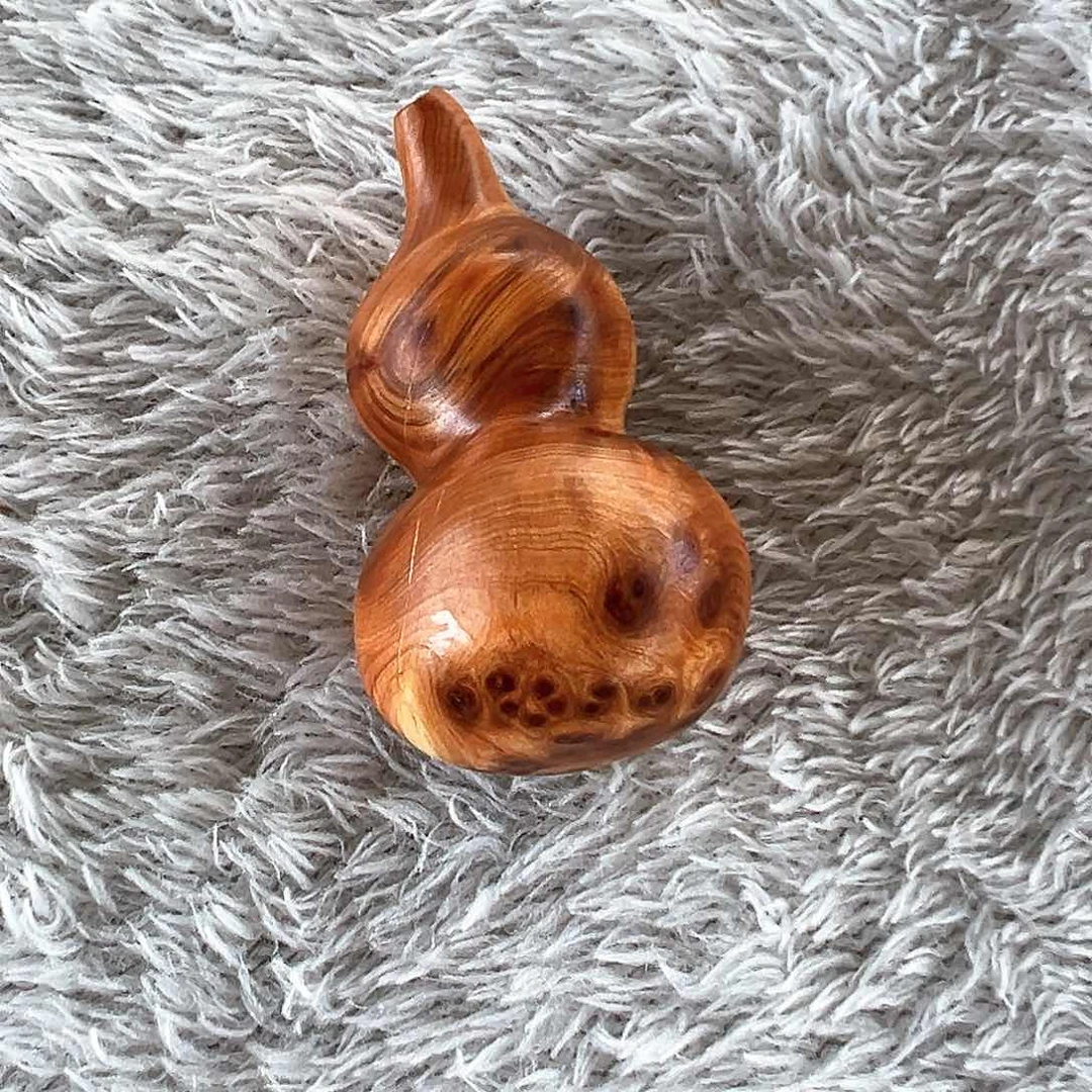 小***建柏木太行手工葫芦把件