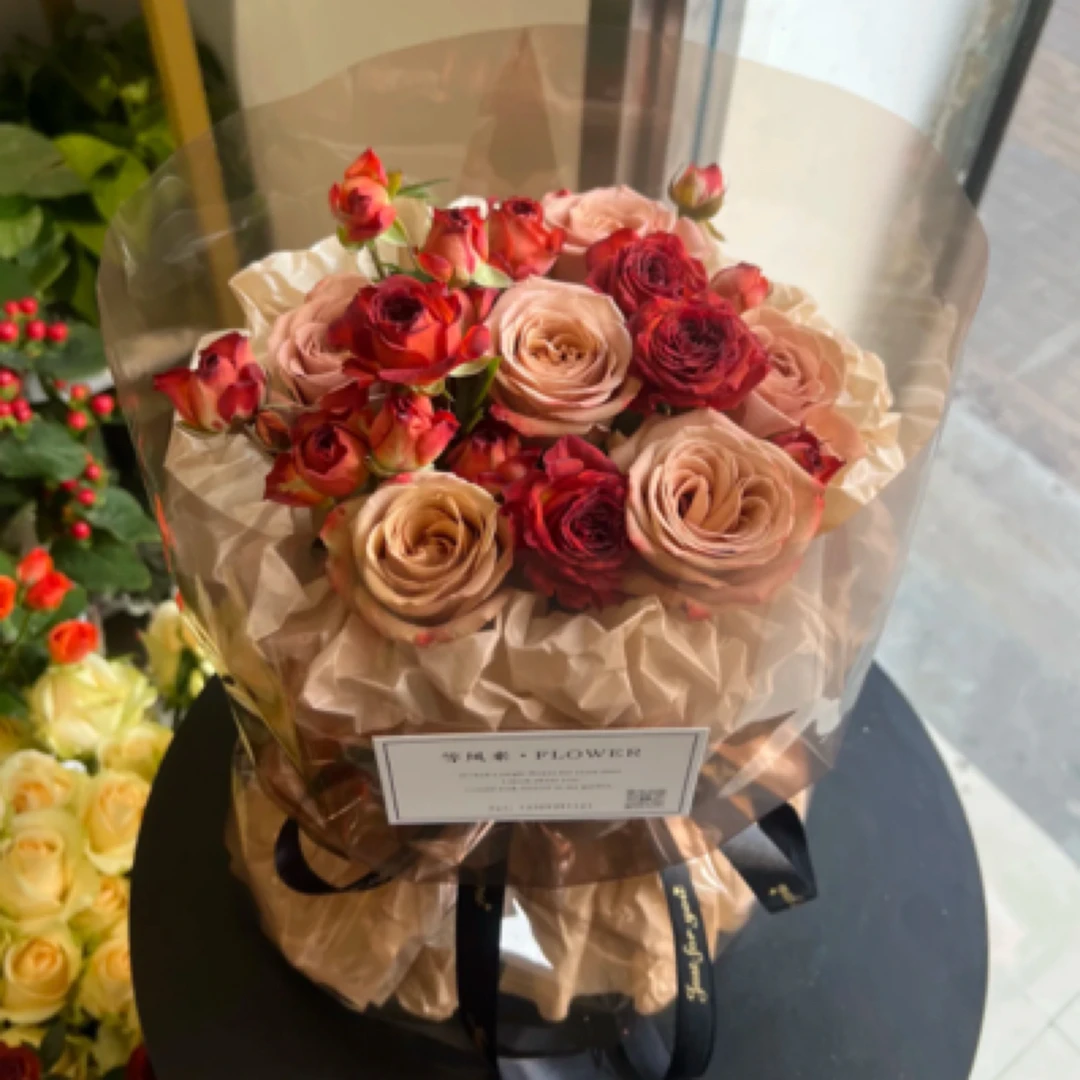 日子甜甜「6朵卡布奇诺多头泡泡