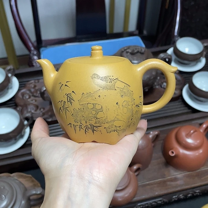 神***曦茶壶紫砂全手工打造