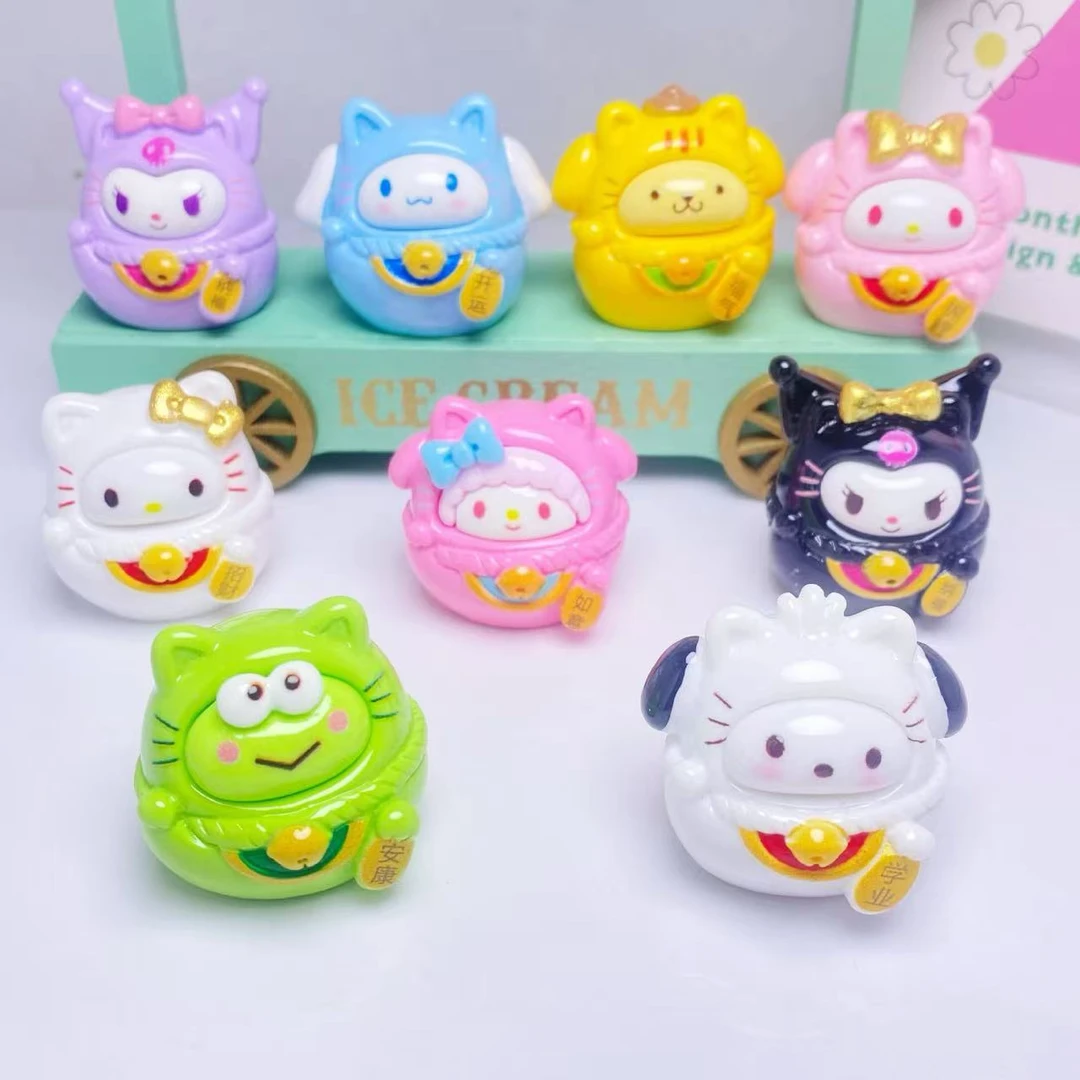 【许愿+对碰】新款实色三丽鸥招财系列diy挂件创意可爱桌面摆件