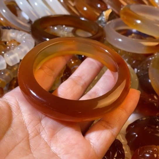 玛瑙/玉髓玛瑙手镯未镶嵌夏*