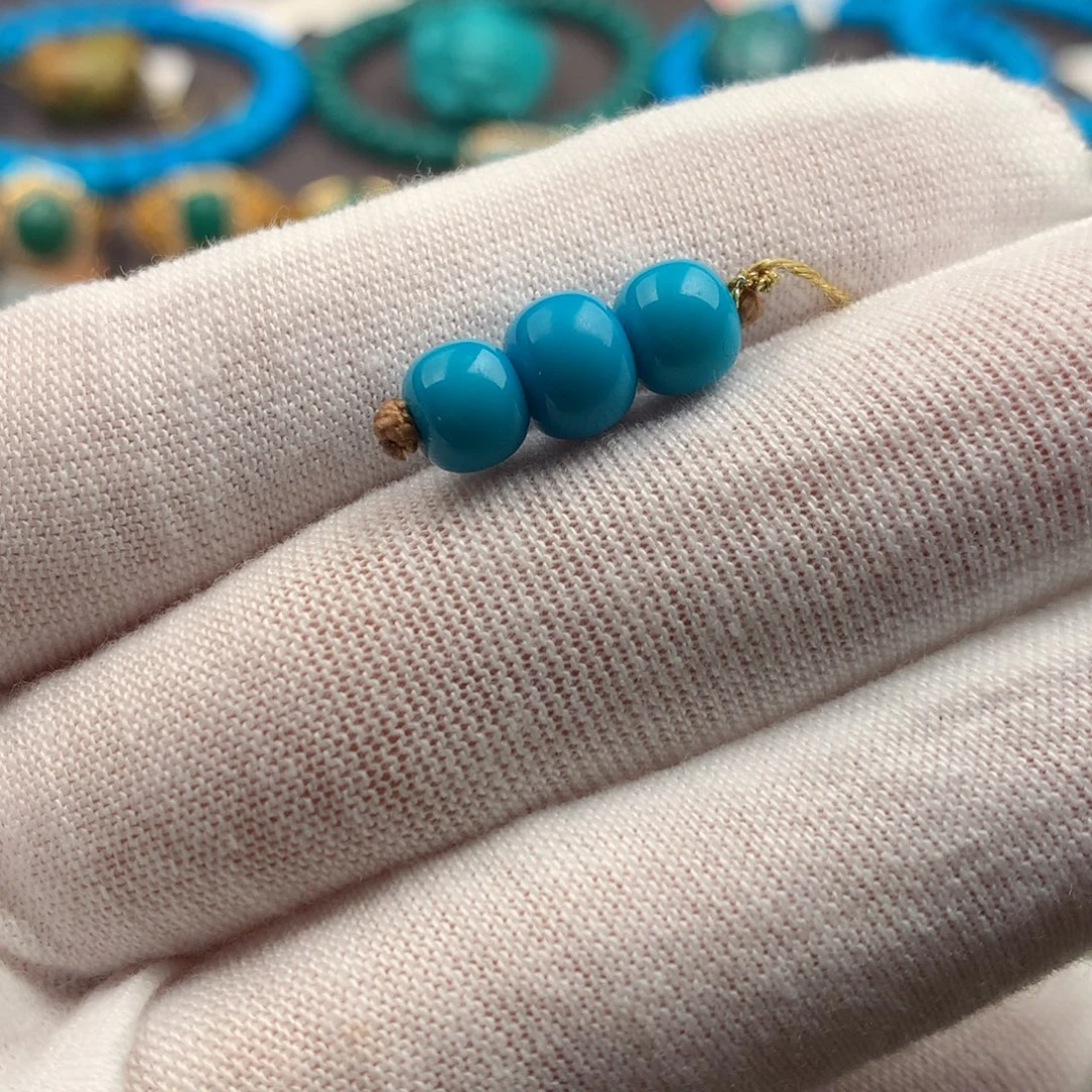 绿松石未镶嵌绿松石6+7mm