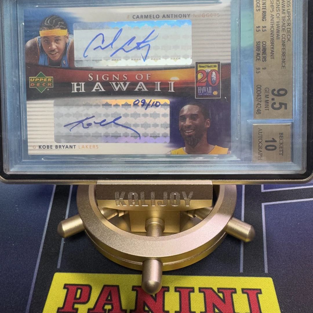 【球星卡】科比 甜瓜 双人 ud 10编 签字 bgs评级 双金标 9.5+10