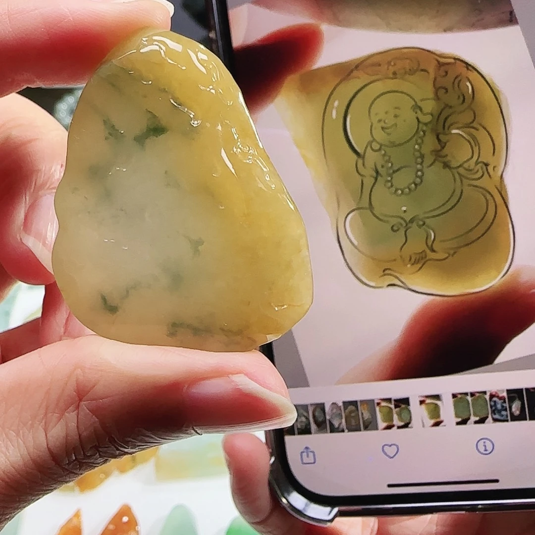 定制翡翠未镶嵌缅甸翡翠挂件