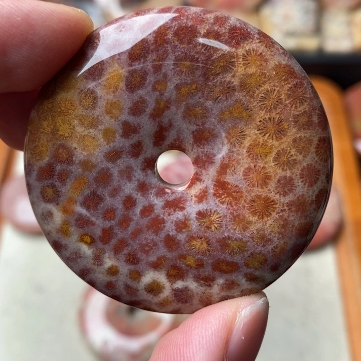 硅化玉颈饰未镶嵌静**开