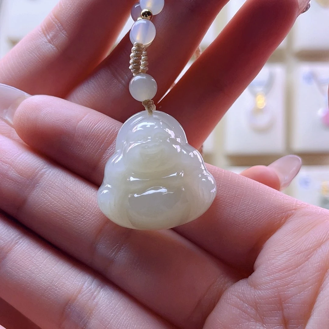 和田玉吊坠(赠链)未镶嵌i****.