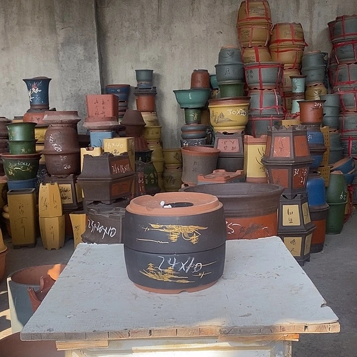 紫砂花盆紫砂花盆