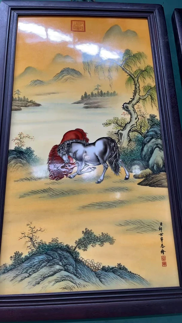 景德镇陶瓷珐琅彩瓷板画R38