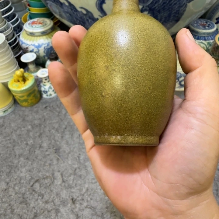 模***质瓶陶瓷工艺品摆件茶叶末釉瓶
