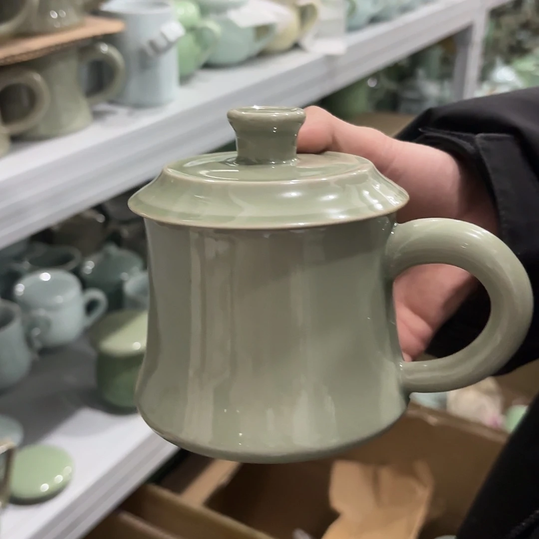 龙泉云间青瓷小米茶器