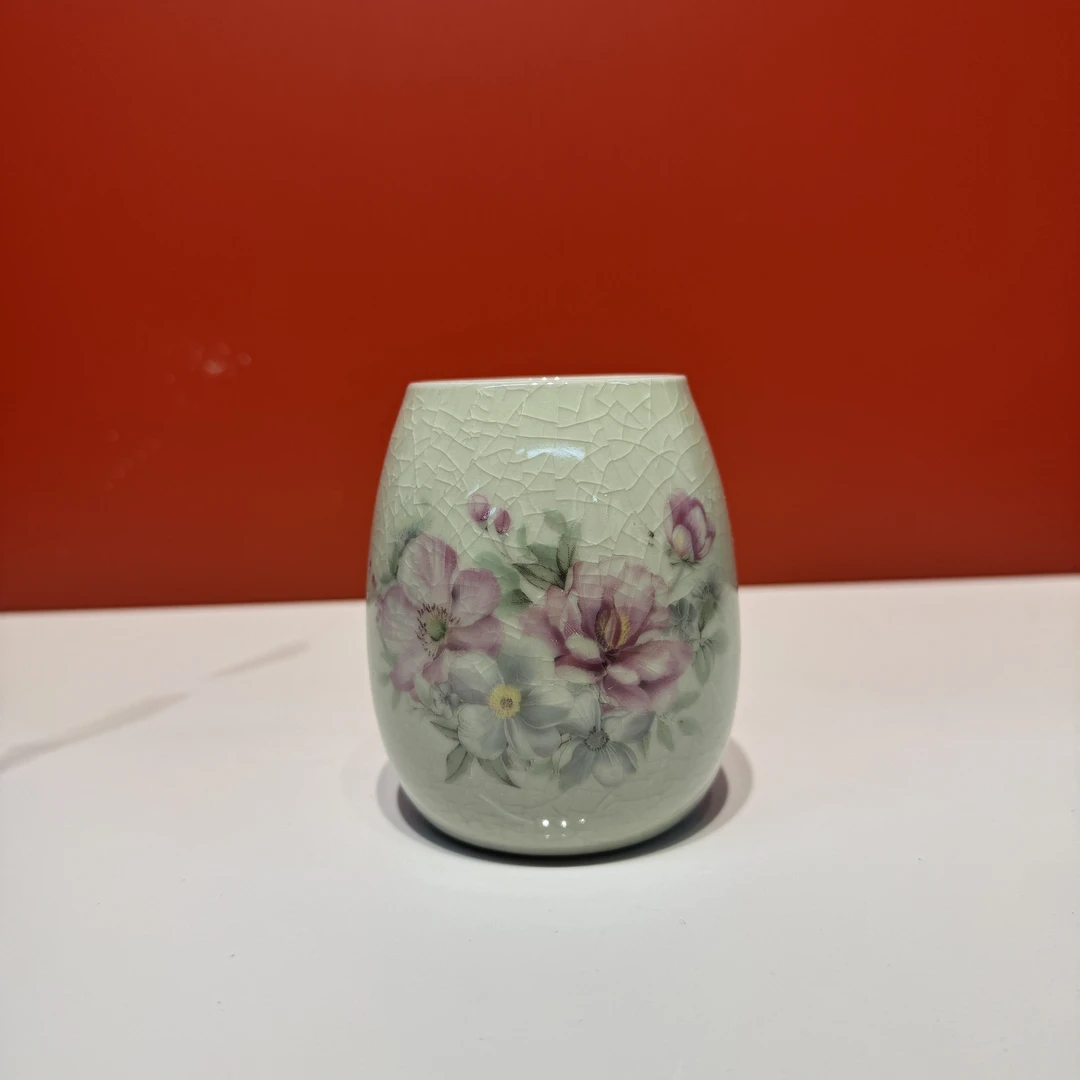 月季冰裂手握茶杯主人杯-852