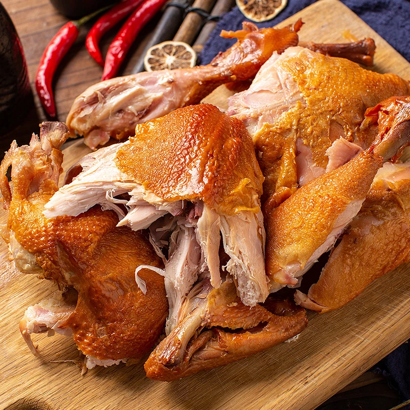 北派熏鸡正阳楼中华老字号哈尔滨特产风味烧鸡卤味熏鸡即食750g