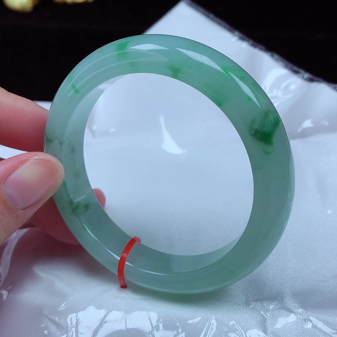 翡翠未镶嵌手镯57-58圈