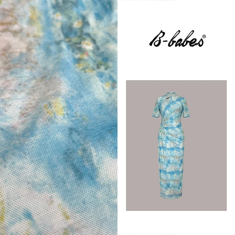 B-babes【愿作南游】复古国风改良修身微胖显瘦新中式旗袍连衣裙