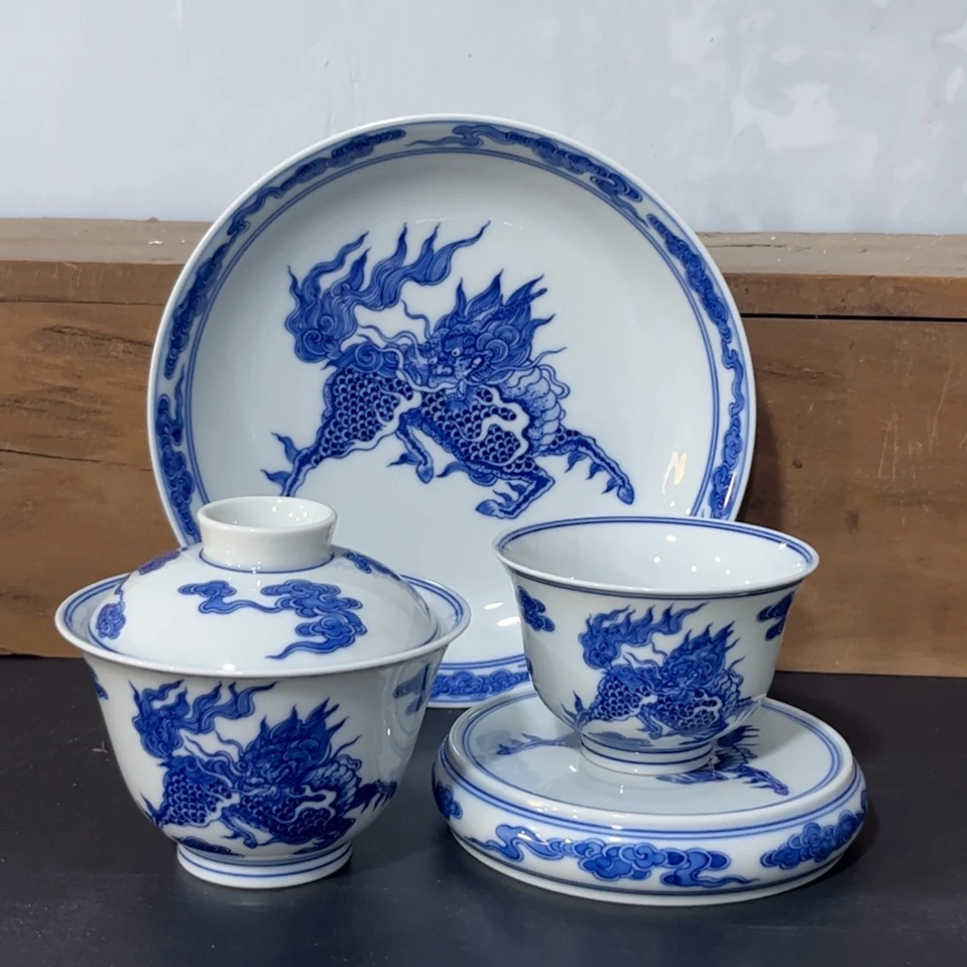 仿清麒麟四件套 可拆分