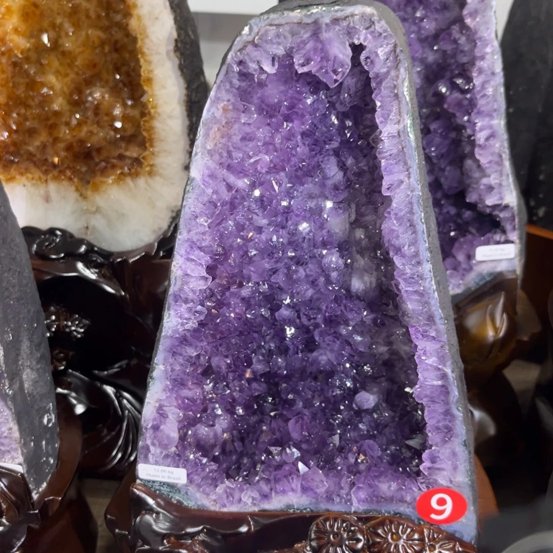 未镶嵌摆件紫晶水晶
