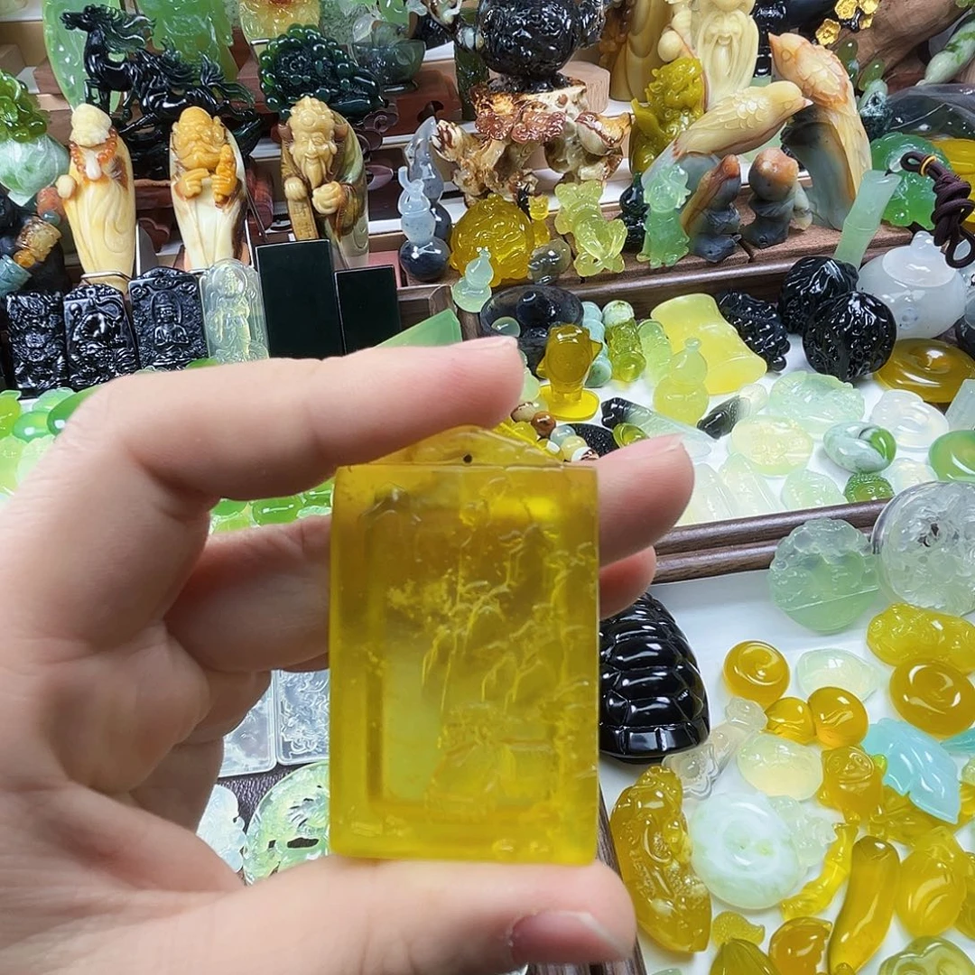 岫玉未镶嵌吊坠(不含链)