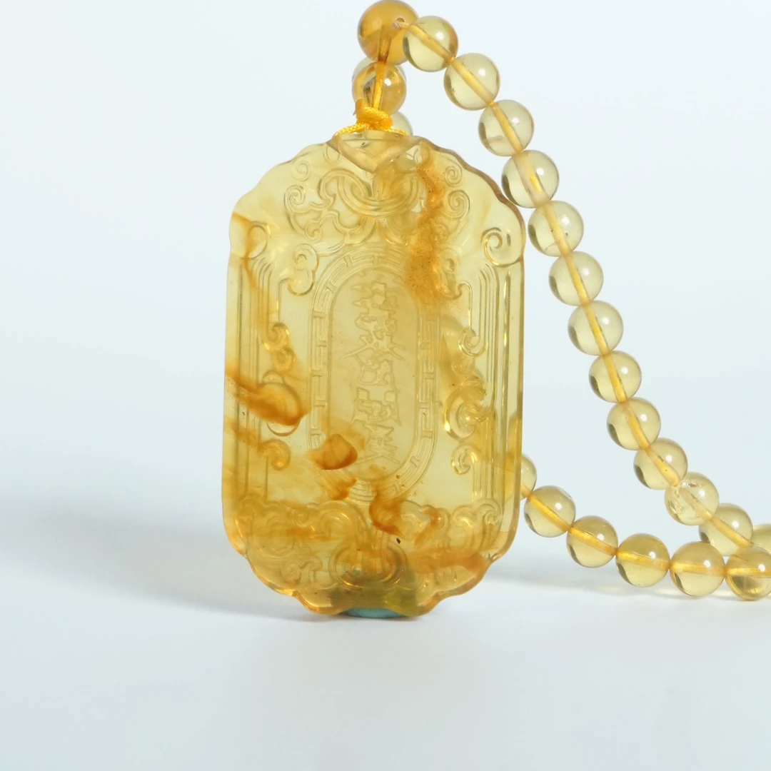 DY-M2414 缅甸金棕太岁牌 24.75g