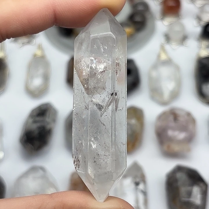 水晶颈饰未镶嵌彩虹闪灵钻63mm+