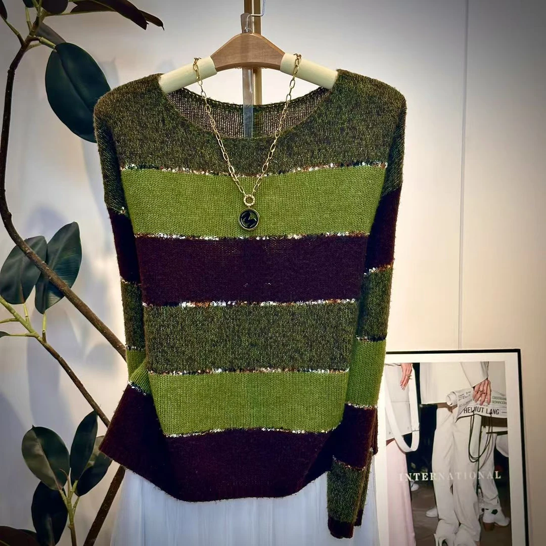 梵花高定【绿野仙踪】2025秋季新款蜜熊绒衫减龄百搭上衣女